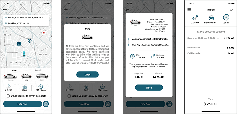 transportation vehicle booking app