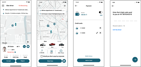 user app of uber for movers